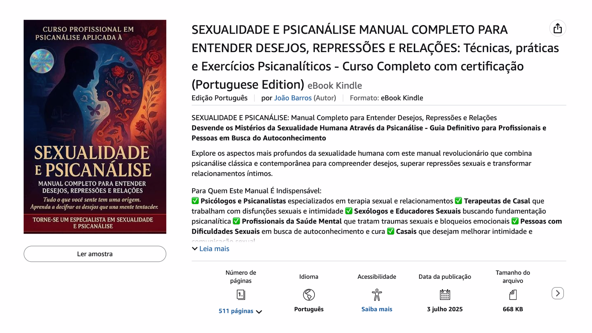 Manual Técnicas Psicanalíticas para Ansiedade