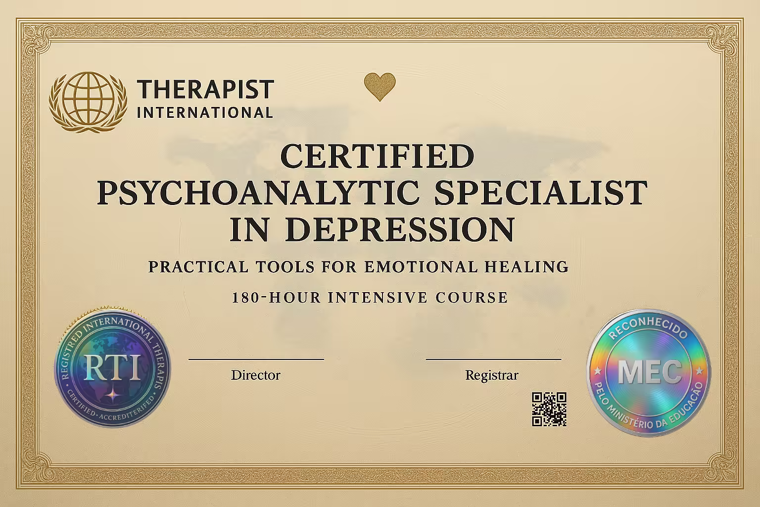 Certificado Especialista em Depressão